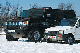 Hummer H2 vs.СеАЗ 11113 Ока Hummer H2 vs.СеАЗ 11113 Ока