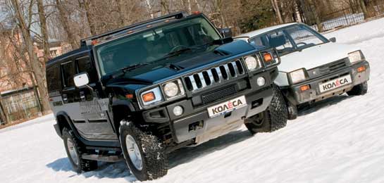 Hummer H2 vs.СеАЗ 11113 Ока Hummer H2 vs.СеАЗ 11113 Ока