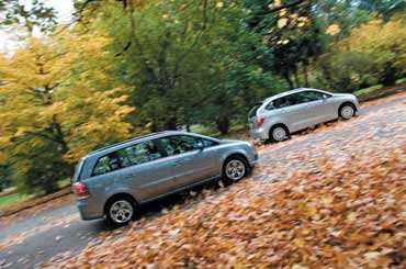 Opel Zafira vs. Honda FR-V Opel Zafira vs. Honda FR-V