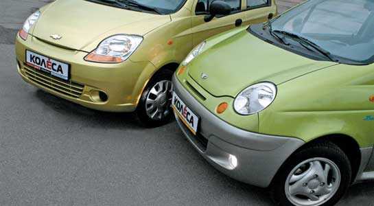 Chevrolet Spark vs. Daewoo Matiz