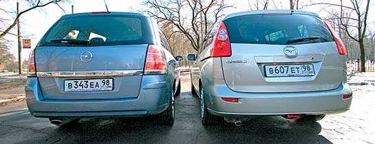 Mazda5 vs. Opel Zafira