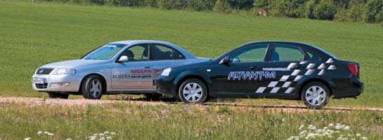 Nissan Almera Classic vs. Chevrolet Lacetti Nissan Almera Classic vs. Chevrolet Lacetti
